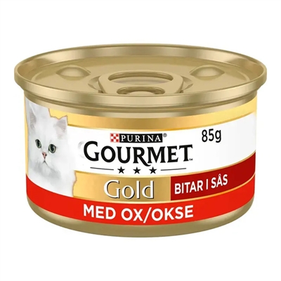 Purina Gourmet Gold Vådfoder Til Kat Okse Bidder i Sovs 85g